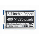 Waveshare 3,7-Zoll E-Paper-E-Ink-SPI-Display HAT für Raspberry Pi (Schwarz/Weiß)