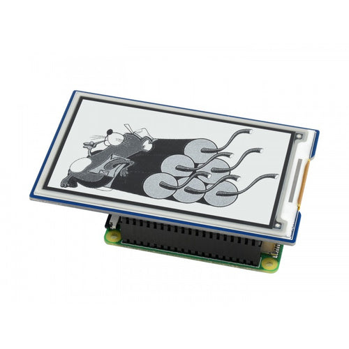 Waveshare 3,7-Zoll E-Paper-E-Ink-SPI-Display HAT für Raspberry Pi (Schwarz/Weiß)