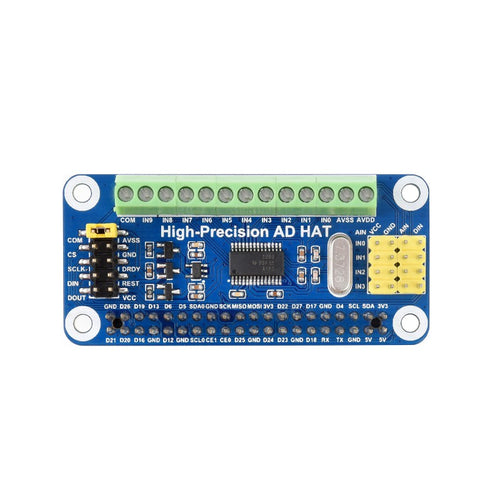 Waveshare Hochpräziser ADC HAT ADS1263 10-Kanal 32-Bit für Raspberry Pi