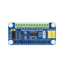 Waveshare Hochpräziser ADC HAT ADS1263 10-Kanal 32-Bit für Raspberry Pi