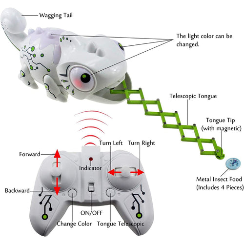 Xtreme Bots Funny Chameleon Remote Controlled Robot